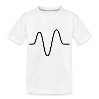 Pulse, heartbeat - Kids' Premium Organic T-Shirt - white - Front