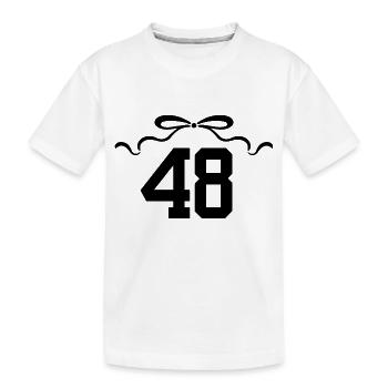 Nummer 48 Knoten - 48. Jahrestag - Kinder Premium Bio T-Shirt - Weiß - Vorne