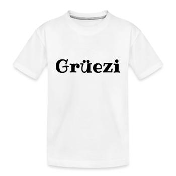 Grüezi - Schweiz - Switzerland - Swiss - Suisse - Kinder Premium Bio T-Shirt - Weiß - Vorne