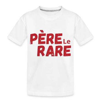 Seltene Perle Papa - Papa Geschenkidee - Kinder Premium Bio T-Shirt - Weiß - Vorne