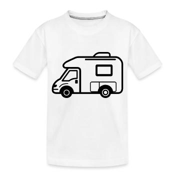 camping car - T-shirt bio Premium Enfant - blanc - Devant