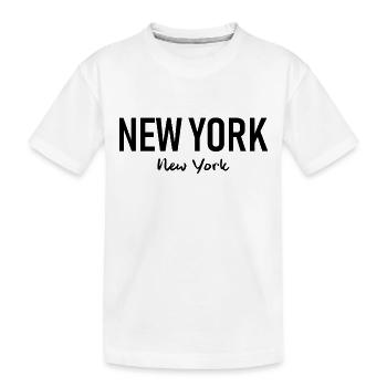 New York - États-Unis - États-Unis d’Amérique - T-shirt bio Premium Enfant - blanc - Devant