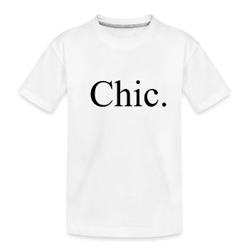 Chic. - modern - fashion - style - fashion - stylish - Kids' Premium Organic T-Shirt - white - Front