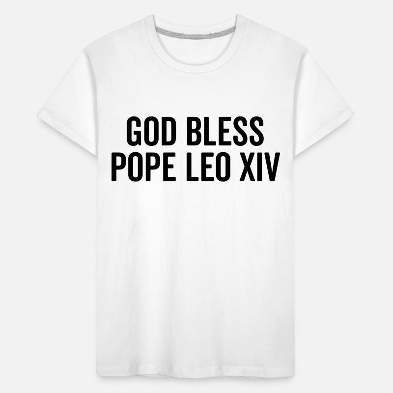 Gott segne Papst Leo XIV. Kinder Premium Bio T-Shirt