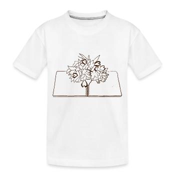 Schreiben stärkt - Kinder Premium Bio T-Shirt - Weiß - Vorne