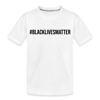Hashtag Black Lives Matter - Kinder Premium Bio T-Shirt - Weiß - Vorne