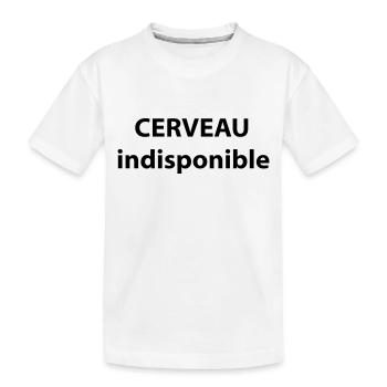CERVEAU indisponible - T-shirt bio Premium Enfant - blanc - Devant