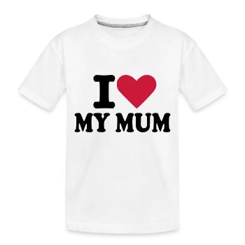 Mum - Kids' Premium Organic T-Shirt - white - Front