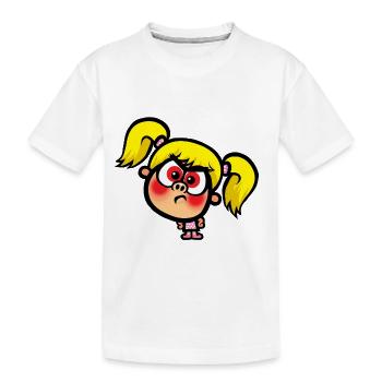 Angry Stacey - Kids' Premium Organic T-Shirt - white - Front