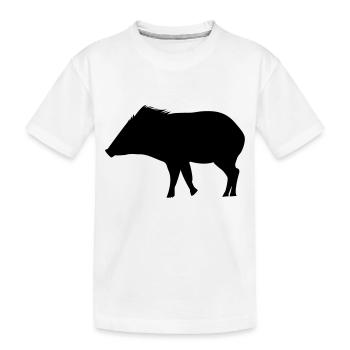 Sanglier - T-shirt bio Premium Enfant - blanc - Devant