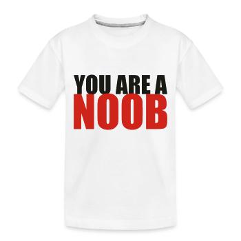 You are a noob - T-shirt bio Premium Enfant - blanc - Devant