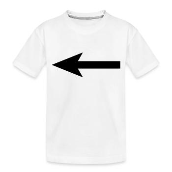 arrow - Kids' Premium Organic T-Shirt - white - Front
