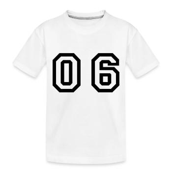 nombre - 06 - zéro six - T-shirt bio Premium Enfant - blanc - Devant