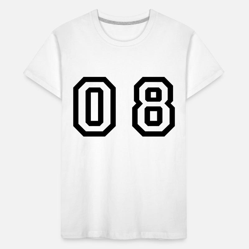 number - 08 - zero eight Kids' Premium Organic T-Shirt