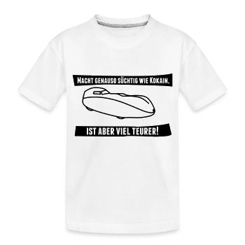 Velomobil Milan Spruch - Kinder Premium Bio T-Shirt - Weiß - Vorne