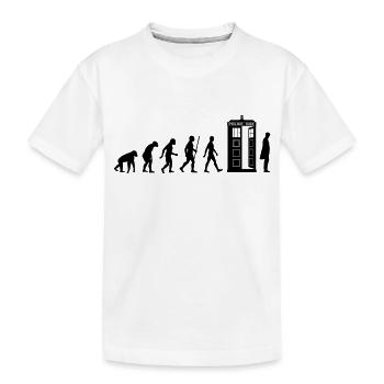 Evolution Tardis - T-shirt bio Premium Enfant - blanc - Devant