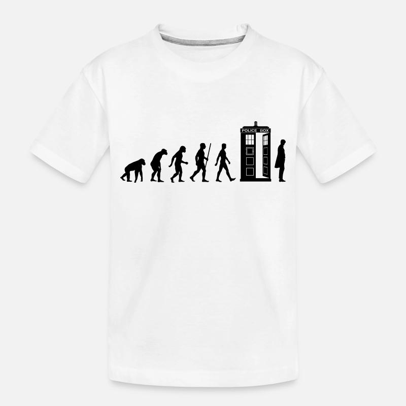 Evolution Tardis - T-shirt bio Premium Enfant - blanc