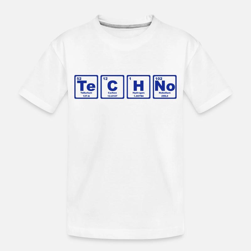 TECHNO PERIODIC TABLE - T-shirt bio Premium Enfant - blanc