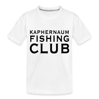 fishing solo - Kinder Premium Bio T-Shirt - Weiß - Vorne