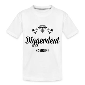 Diggerdent(c) Hamburg Diamonds - Kinder Premium Bio T-Shirt - Weiß - Vorne