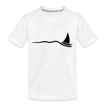 boot_1c - Kids' Premium Organic T-Shirt - white - Front