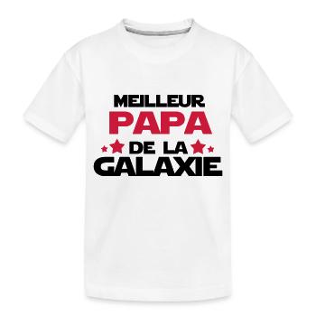 meilleur papa - T-shirt bio Premium Enfant - blanc - Devant