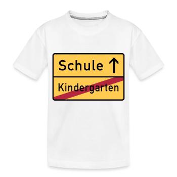 Einschulung - Kinder Premium Bio T-Shirt - Weiß - Vorne