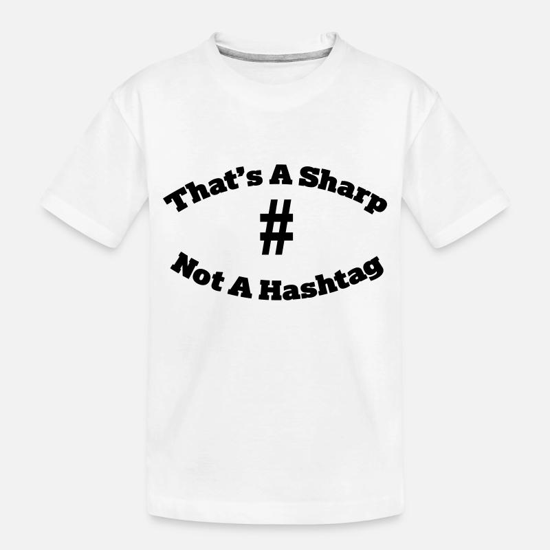 That's a sharp not a hashtag - T-shirt bio Premium Enfant - blanc