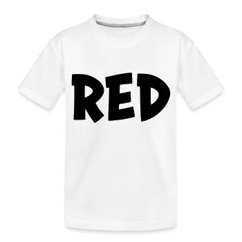 La couleur rouge - T-shirt bio Premium Enfant - blanc - Devant