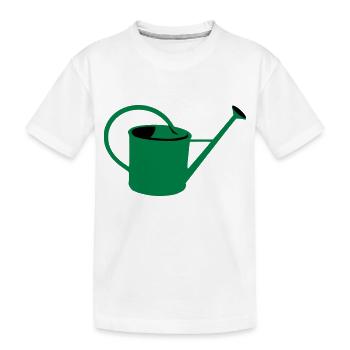 Gießkanne - Kinder Premium Bio T-Shirt - Weiß - Vorne