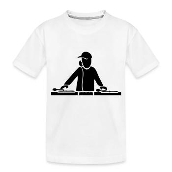 DJ - T-shirt bio Premium Enfant - blanc - Devant