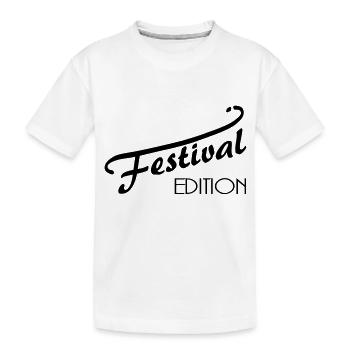 Festival Edition I - Kinder Premium Bio T-Shirt - Weiß - Vorne