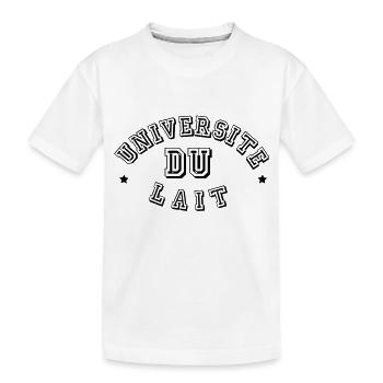 université du lait - T-shirt bio Premium Enfant - blanc - Devant