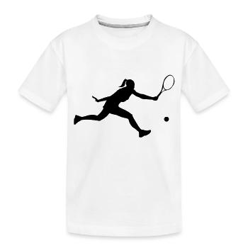 Tennis female - T-shirt bio Premium Enfant - blanc - Devant