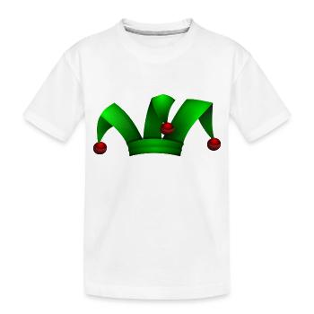 clown harlekin hofnarr kasper komiker narr witzbol - Kinder Premium Bio T-Shirt - Weiß - Vorne