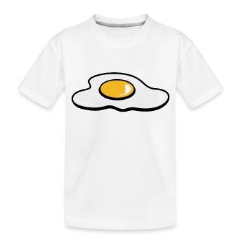 Ein Spiegelei - Kinder Premium Bio T-Shirt - Weiß - Vorne