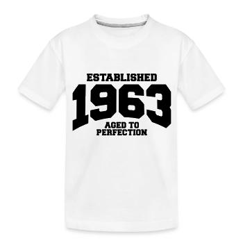 aged to perfection established 1963 (fr) - T-shirt bio Premium Enfant - blanc - Devant