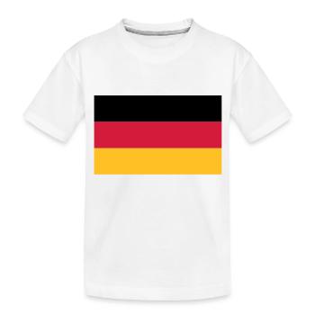 Drapeau de l'Allemagne - T-shirt bio Premium Enfant - blanc - Devant