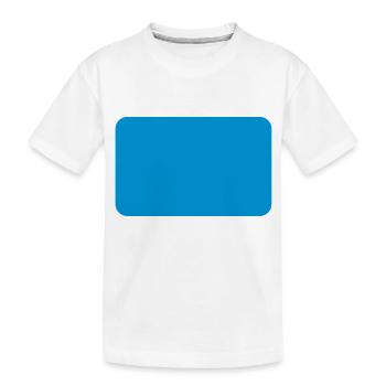 design line rectangle - Kids' Premium Organic T-Shirt - white - Front