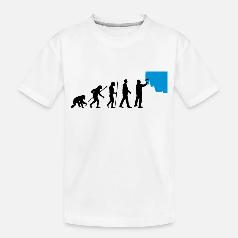 evolution_painters_062012_a_2c - Kids' Premium Organic T-Shirt - white