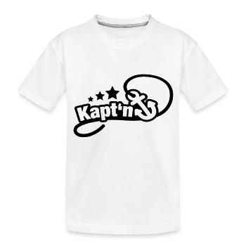 anker_kapitaen_1_f1 - Kinder Premium Bio T-Shirt - Weiß - Vorne
