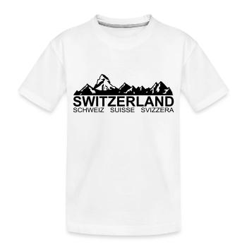 Suisse - Suisse - Suisse - Svizzera - T-shirt bio Premium Enfant - blanc - Devant