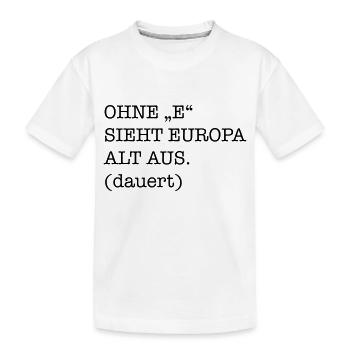 lustig - Kinder Premium Bio T-Shirt - Weiß - Vorne