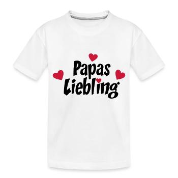 Papa - Kinder Premium Bio T-Shirt - Weiß - Vorne