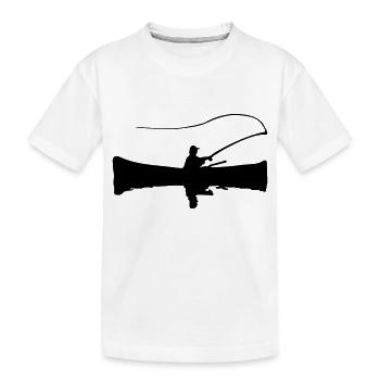 Fischer Angler - Kinder Premium Bio T-Shirt - Weiß - Vorne
