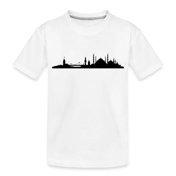 Skyline Istanbul - Kinder Premium Bio T-Shirt - Weiß - Vorne