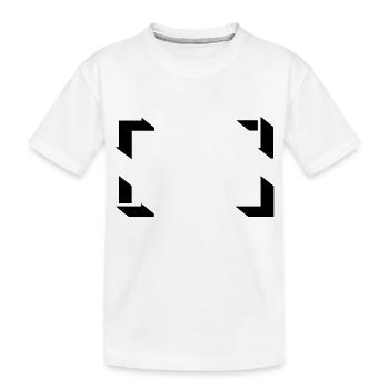 Frame - Kids' Premium Organic T-Shirt - white - Front