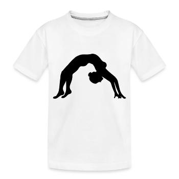 pont étage remise en forme spagat gymnastique femme yoga s - T-shirt bio Premium Enfant - blanc - Devant