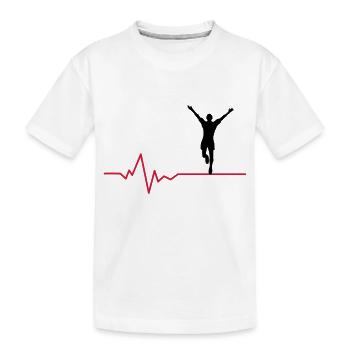 Jogger Puls - Kinder Premium Bio T-Shirt - Weiß - Vorne