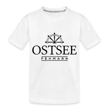 Fehmarn - Kinder Premium Bio T-Shirt - Weiß - Vorne